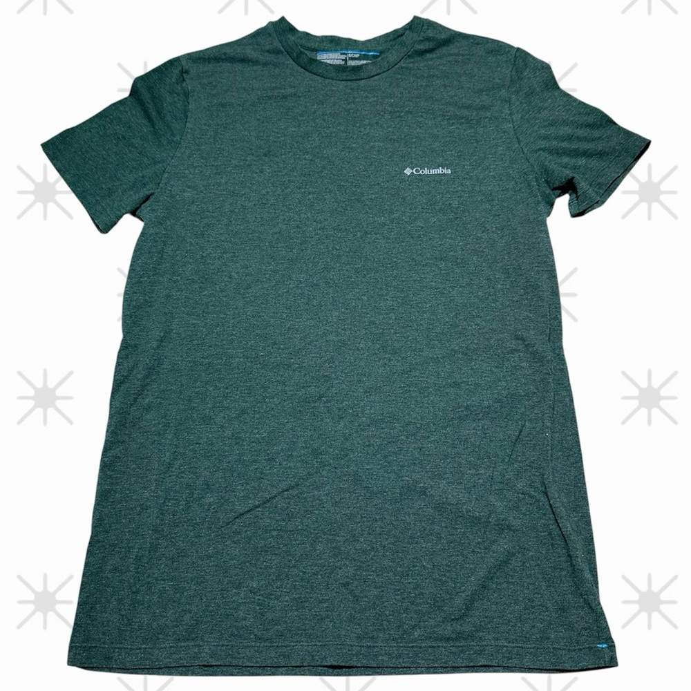 Columbia Performance T-Shirt S Green Short Sleeve Outdoor Activewear Streetwear